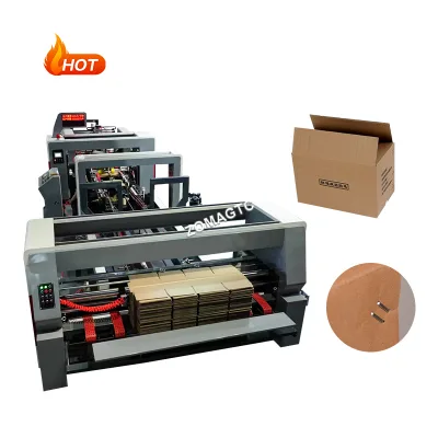 Automatic Carton Paper Board Box Stapler Cardboard Stitch Machine Corrugated Box Corrugated Cardboard Stitching Machine