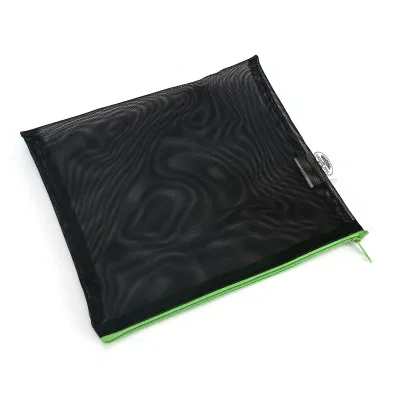 Custom Zipper Mesh Storage Bag Breathable Lightweight Travel Organizer Pouch for Small Accessories and Daily Essentials