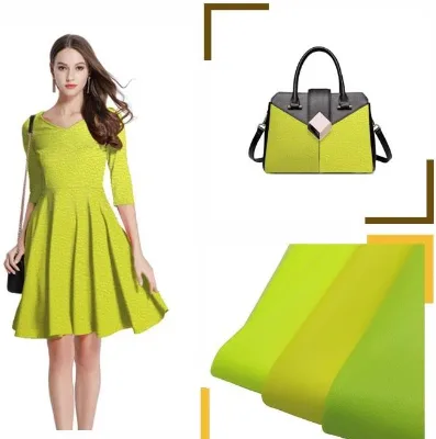 Hot Sale 2020 Fashion Neon Sheep Texture PU Synthetic Faux Leather for Shoes and Handbags