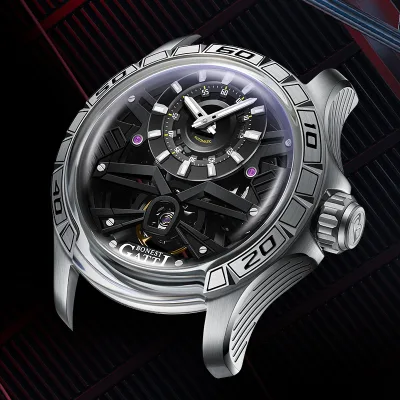 2023 Luxury Fashionable Case Sapphire Watch Mirror Hollow Out Automatic Mechanical Tourbillon Rubber Band Men's Watches