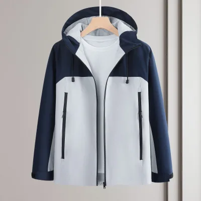 Men's Waterproof Hiking Outdoor Team Custom logo Soft Shell Warm Hooded Windproof Winter Men's Outdoor Jacket for Men