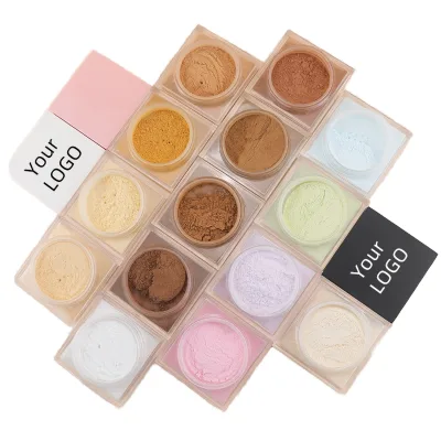 Bulk Sale Vegan Natural Matte Effect Soft Smooth High Definited Face Oil Control Setting Powder Loose Makeup Setting Powder