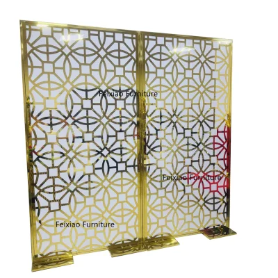 Rectangle Stainless Steel Frame Wedding Backdrop Decoration Acrylic Backdrop Panel
