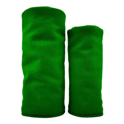 Custom Made Golf Alignment Stick Covers Green Wool Driver Fairway Wood Headcovers Drawstring Bags for Golf Balls Headcover