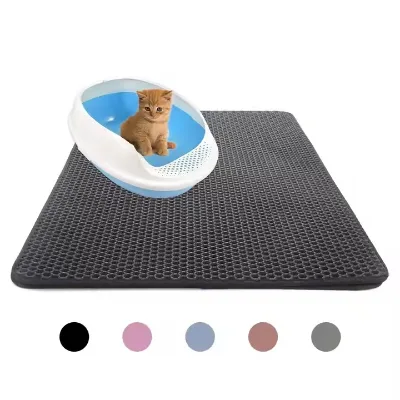 High Quality Waterproof EVA Double Layer Pet Cat Litter Mat With Waterproof Bottom