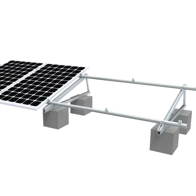 Solar Panel Rack Adjustable Tilt Angle Ballast Mounting Roof Rack Bracket SGS Custom OEM
