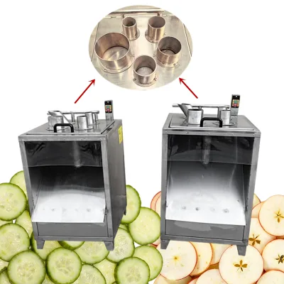 Round Slicer Small Commercial Vegetable Cutting Machine Dicer Press Down Heavy Duty Comercial Slicer Machine for Vegetable