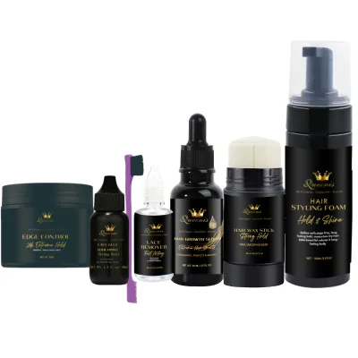Adjustable Lace Product Set with Hair Wax Stick for Making Wigs Smooth and Achieving Natural Shape