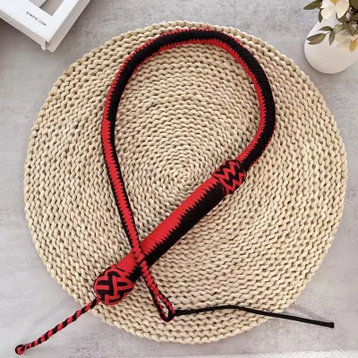 New Product Launch Custom-made Riding Whips Fancy Knitted Colorful Hot Equestrian Whips Handmade Pet Bull Whips Training Whips