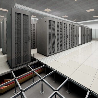 600X600mm/610X610mm Steel Raised Floor Computer Room Office Server Room Easy Cleaning Installation