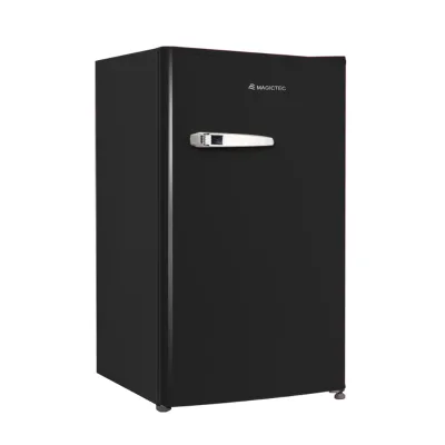 92L Retro Mini Compact Fridge OEMODM Compressor Refrigeration Single Door Home Refrigerator for Kitchen Living Room Bedroom