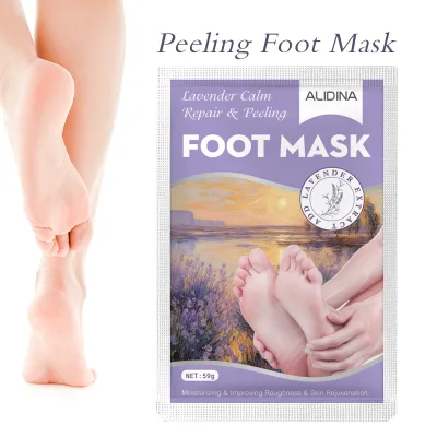 Foot Exfoliating Mask to Remove Hard Dead Skin Calluses Beauty Foot Care Exfoliating Lavender Foot Mask