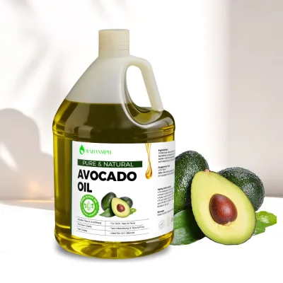 Organic Virgin Avocado Oil Cold Pressed Refined & Unrefined for HairSkin & Face All Skin Types