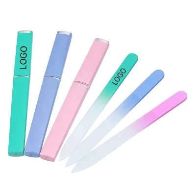Colorful Reusable High Quality Durable Nail File Crystal Glass Nail File for Manicure Pedicure