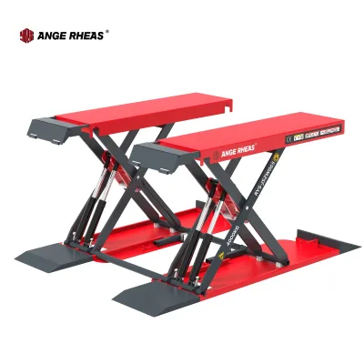 Factory Direct Shipping Ground-mounted Small Scissor Lift, Car Lift, 4-ton, 13800mm Platform Extension.