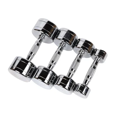 Electroplated Dumbbell Set Wholesale Gym Strength Training Weights Equipment Electroplating Dumbbell