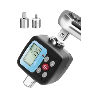 GOYOJO Precision Digital Display Electronic Torque Wrench Adapter 30N.m-340N.m Steel Material for Automotive DIY Home Repairs
