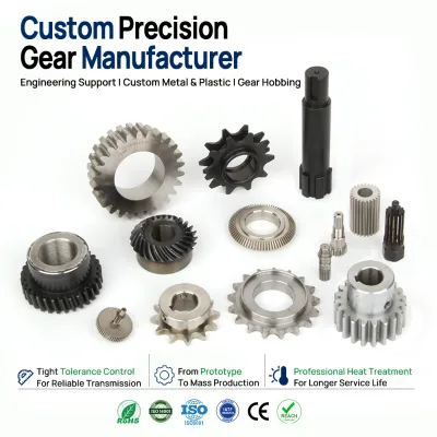 Corrosion Resistant Stainless Steel Spur Gear, High Torque Rustproof Metal Spur Pinion Gear Pair for Marine Drives