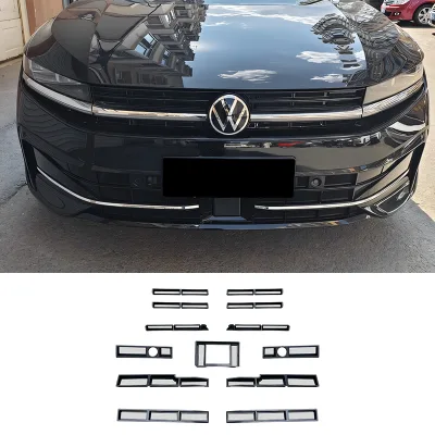 Clip-on Front Grille Insect Net for 2024 VW Magotan B9, No-Drill Front Bumper AC Condenser Dust Protection Cover Modified Parts