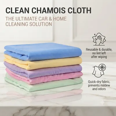 Lint-Free PVA Suede Cleaning Cloth Super Absorbent Plush Modern for Glass Kitchen Car Polishing Professional Use