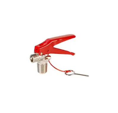 High Quality CO2 Fire Extinguisher Valve / Carbon Dioxide Cylinder Valve with Safety Pin & Pressure Gauge Thread