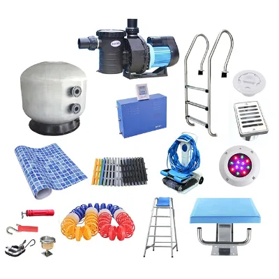 Swimming Pool Equipment Sand Filter, Swimming Pool Starting Block, Fittings, Ladder