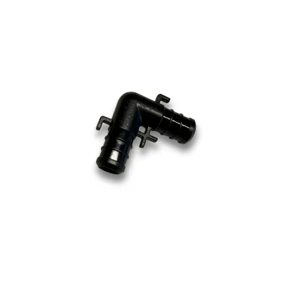Plastic PEX-B Barb 90 Degree Reducing Elbow Crimp Fitting for Domestic Water Liquid with PEX Pipe Crimping Tool 3/4" X 1/2"