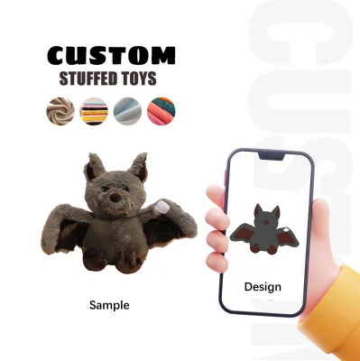 Custom Fluffy Toys Halloween Vampire Bat Plush Toys Custom Stuffed Animal Plush Toys Kawaii Custom Mascot Plushies
