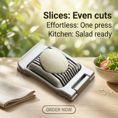 Hot Selling Heavy-Duty Stainless Steel Egg Slicer Eco-Friendly Multi-Functional Kitchen Tool Home Gardening Egg Cutter