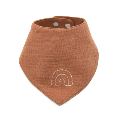 Factory Wholesale Custom Baby Bibs 100% Organic Cotton Soft Washable Anti-Bacterial Eco-Friendly Button Closure