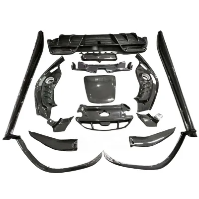 Dry Carbon Fiber Front Bumper Lip Splitter Side Skirt Diffuser Engine Cover OEM Bodykit For Ferari 296GTB