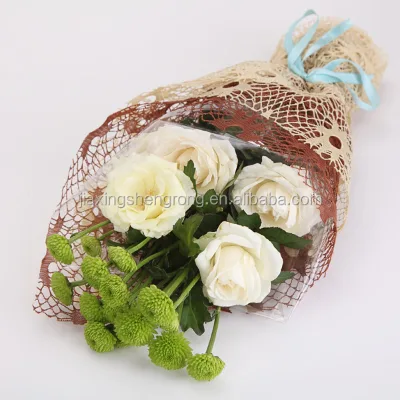 Deco Poly Mesh Fabric for Flower Wedding Bouquet