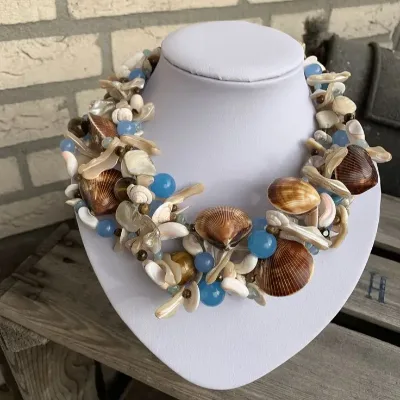 2023 Noble Unique Design Baroque Sea Shell Pearl Necklace Statement Jewelry