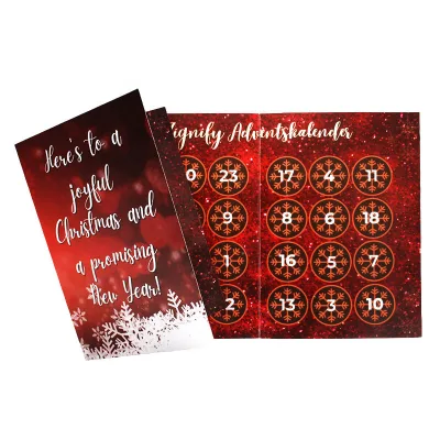 Custom Christmas Scratch Poster Folding Scratch off Cards Game Truth or Dare Card for Leisure Entertainment Party Table