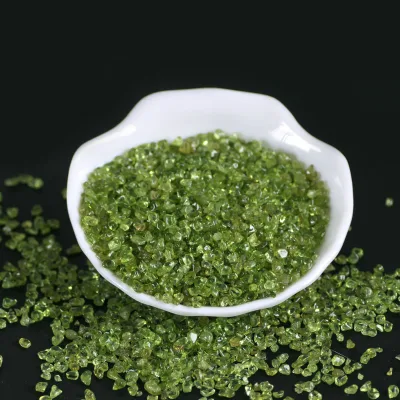 Wholesale Bulk Olivine Crystal Healing Stones Gravels Natural Quartz Green Peridot Chips