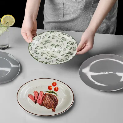 Wholesale European Luxury Fine Ceramic Tableware Glazing Dinnerware Set - Service for 4 Euro-american Style Ceramic Tableware