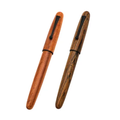 Twist Action Wood Fountain Pen Kaco Screw Thread Bent Nib Calligraphy Pen Students High Quality Fountain Pen Rosewood