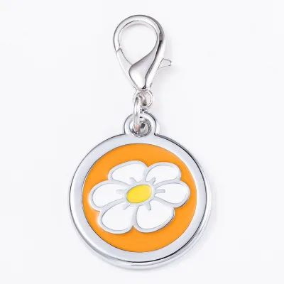 Wholesale Free Design Round Shape Pet Dog Tag Keychain Custom Personalized Soft Hard Enamel Key Chains for Gift Decoration