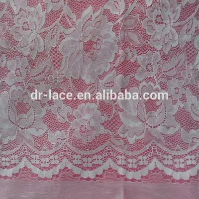 Embroidery Cotton Flowers Lace Fabric for Lady and Girl