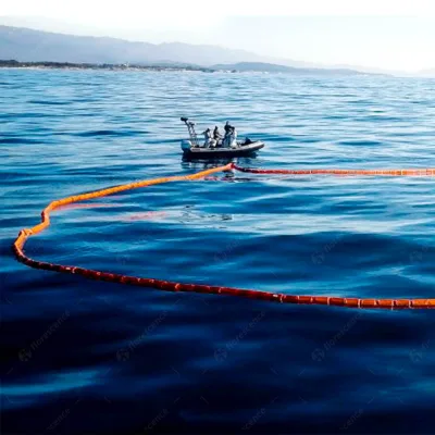Self-Inflating Oil Spill Barrier 750mm Ht CE DNV One-Man Operation 60s Deployment Lightweight for Port Emergency First Response