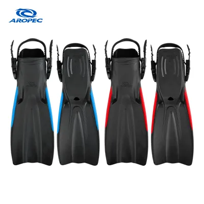 AROPEC Professional Freediving Open Heel Rubber Carbon Fiber Diving Fins; High-Thrust Vented Blade Anti-Slip Quick Release