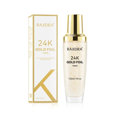 Wholesale 24k Gold Foil Acne Toner Anti Aging Hydrating Face Toner Skin Face Toner for Hyperpigmentation 24k Gold Whitening