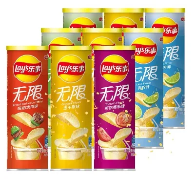 2022 Hot-Selling 40g/70g/104g Potato Chips Tortilla Corn Chips Canned Food Popcorn Puffed With Halal Lays Food Snacks