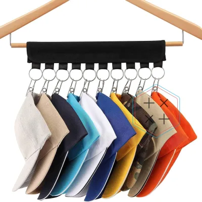 Convenient and Multifunctional 10 Clip Hat Organizer Hanger Clips for Household