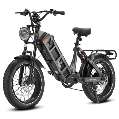 Hot Sales Electric Bike 20 Inch 60v 2400w Full Suspension Fat Tire Ebike Electric Mountain Tool Bike Ready for Sale