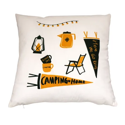 CR Cushion Cover Decorative Square Throw Pillow Cover 50*50cm Cushion Pillow Case Travel RV Bedroom Sitting Room