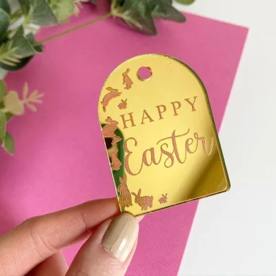 Happy Easter Laser Marking Easter Cake Decoration Easter Bunny Easter Egg Cake Insert Cake Topper Decor Suppliers