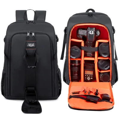 Camera Backpack Photography Camera Bag 17inch Waterproof Hardshell Case with Tripod Holder&Laptop Compartment