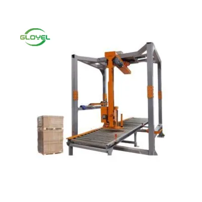 PLC Controlled Automatic Top-Covering Wrapping Machine Electric Driven Stretch Film Packing Equipment with Core Motor Component