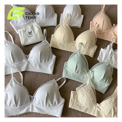 CHANGTENG Top Grade Women's High-Collar Bra Fashionable Cotton Underwear Cheap Second-Hand Branded Clothes UK Daily Clean Summer